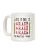 muGGyz Quote Printed Ceramic Coffee Mug White 11Ounce