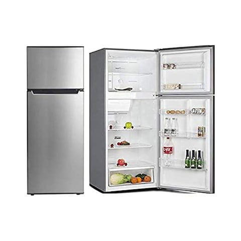 Bompani 410L Top-Mounted Double Door Refrigerator with No Frost - BR480SS Silver