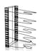 5 Tier Adjustable Pot Organizer Rack Black