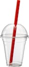 12 oz. Plastic Cups With Dome Lids [50 Sets] Disposable Clear Cups for Cold Drinks, Dessert, Milkshake, Iced Coffee, Slush, Smoothies&hellip;