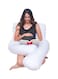Generic - U-Shaped Maternity Pillow Cotton White 100X120Centimeter