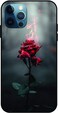 Theodor - Apple iPhone 12 Pro 6.1 Inch Case Burning Red Rose Flexible Silicone Cover