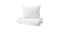 Duvet cover and pillowcase, white/mosaic patterned150x200/50x80 cm