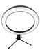 Generic - Selfie Bracket Ring Light 10inch White/Black