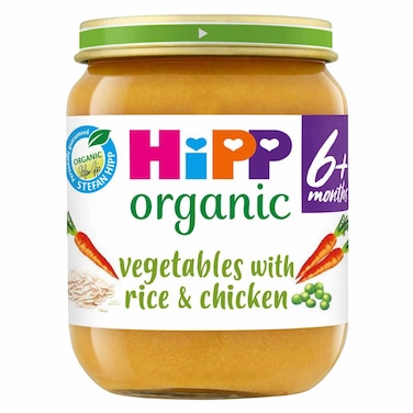 Hipp Organic Vegetable With Rice And Chicken Baby Food 125g