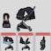 Youbi Toodler German Travel Light Stroller-Black w/ New Born Attachemnet