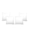 طقم مكون من 4 قطع من القطن باللون الابيض