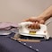 Olsenmark Automatic Dry Iron- OMDI1741/ Ironing Box with 60 Microns Nonstick Teflon Soleplate/ Comfortable Handle with Multiple Functions and Fabric Guide, Temperature Setting Dial/ Suitable