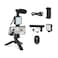 Smart Phone Vlogging Kit With Microphone,Light And Stand tripod