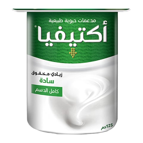 Activia Full Fat Stirred Plain Yogurt 125g