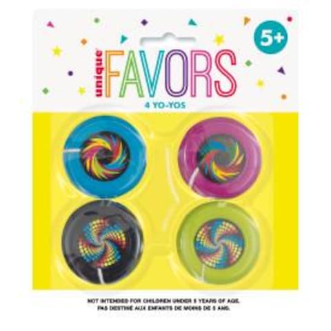 Plastic Yo-Yos Asst Color 4pcs