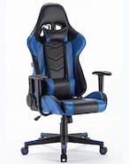 Buy LANNY Gaming Chair High Back Computer Chair JLT2022 Chrome Desk Chair PC Racing Executive Ergonomic Adjustable Swivel Task Chair and Lumbar Support (Blue) in UAE