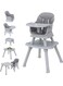 Moon 6-In-1 High Chair Dining Booster Seat Baby Feeding Chair Study Desk Block Toy Table Removable Tray