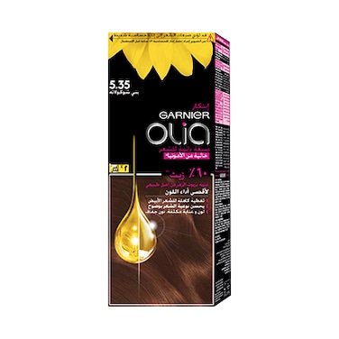 Garnier Olia No Ammonia Permanent Hair Color With 60Percent  Oils 5.35 Chocolate Brown 1 Piece