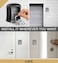 Rubik Key Storage Safe Box, 4 Digits Combination Key Lock Box with Resettable Wall Mounted for Outdoor and Indoor Home Hotel Office - Gray/Black