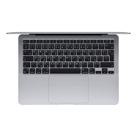 Apple MacBook Air 13 Inch, 8GB RAM, 256GB SSD, Space Grey (M1 Chip, 8-Core CPU And 7-Core GPU, English/Arabic Keyboard, MGN63AB/A)