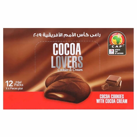 Cocoa Lovers Cookies with Choco - 12 Packs - 4 Cookies