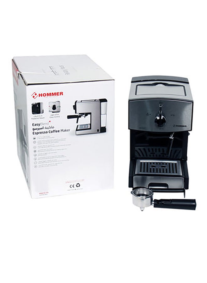 Hommer Espresso Maker 1.25L, 1470W, HSA241-05, Silver/Black