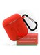Generic Protective Case Cover For Airpods With Carabineer Red/Black