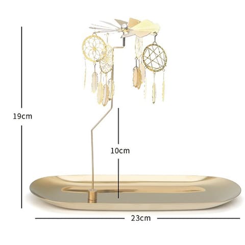 Scented Candle Carousel Tray Rotating Candle Holder-Romantic Home And Dinner Candle Holder