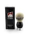 G.B.S Black Silvertip Badger Shaving Brush Deluxe Heavy Duty Handle Premium Silvertip Badger Bristles - Black &amp; Stainless Brush And Razor Stand