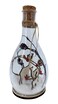 Christmas Glass Bottle Decoration w/ LED 10x21cm