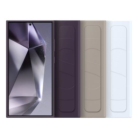 Samsung Standing Grip Case Cover for Galaxy S24 Ultra Taupe