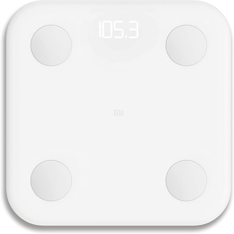 Xiaomi Mi Body Composition Scale, 10 Precise Body Data Points, Mi Fit App, Store Up To 16 User Profiles, Strong Tempered Glass With Anti-Slip Finish