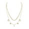 Aiwanto Double Layer Necklace Simple Necklace for Women's