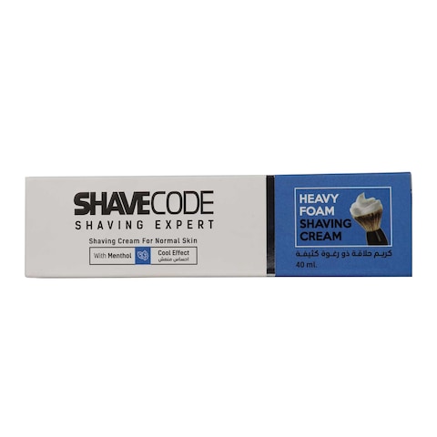 Shave Code Shaving Cream with Mentol - 40ml