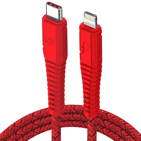 Moxedo Velox  Nylon Braided Cable USB-C to Lightning Cable Fast Charge &amp; Data Sync Compatible with iPhone 13 Pro/13 Pro Max/ 12/12 Pro Max/SE/XS Max iPad and iPod 2.0m