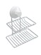 Generic Soap Holder With Suction Cup Silver/White 17X13.3X0.25Centimeter