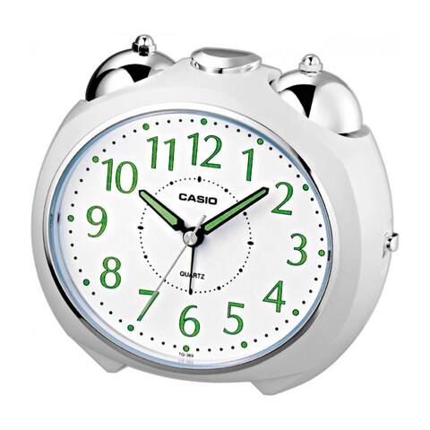 Casio Analog Alarm Clock - White - TQ-369-7DF 
