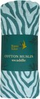 Tommy Lise Muslin Swaddle - Blue Tiger (120X120cm)
