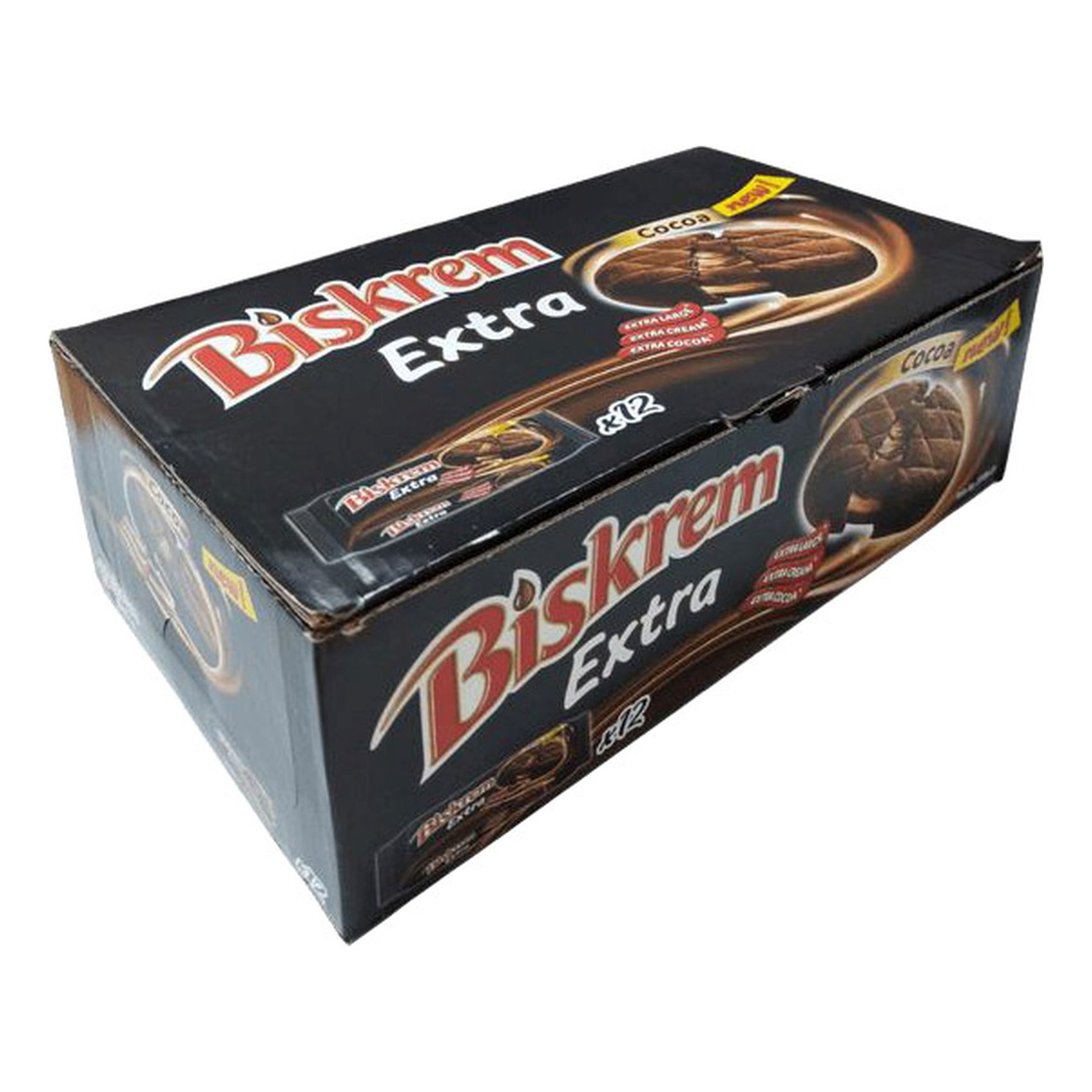 Ulker Biskrem Extra Cocoa Cream Filled Biscuits 92g Pack of 12