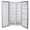 Mychoice 429L 4 Shelves Side By Side Fridge Silver FR-450SL Free Installation