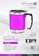 Royalford 10 Oz Travel Mug, Pink