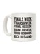 muGGyz Printed Ceramic Coffee Mug White