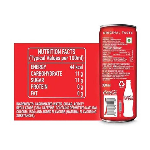Coca Cola Original Taste Soft Drink Can - 300ml