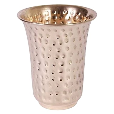 Raj Drinking Glass Rose Gold 9cm