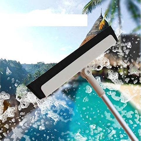 Aiwanto Long Hand Wiper Bathroom Broom Glass Wiper Sweeper Cleaning Wiper Brush  Floor Wiper Scrapes