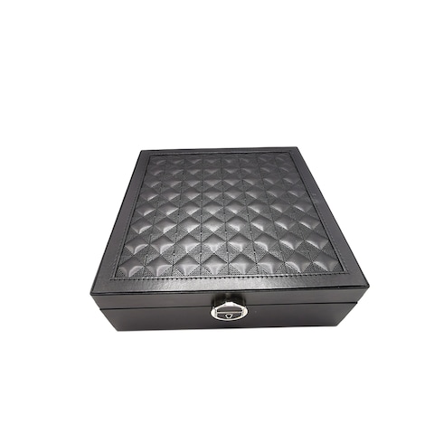 Jewelry Box Ideal Gift , Double Layer Display Jewelry Box , Large Capacity Jewelry Box Waterproof PU Leather Packaging Travel Packaging Neck
