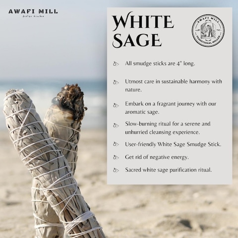 White Sage Smudge Sticks   sacred sage Bundle - Pack of 3