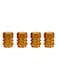 Generic - 4-Piece Car Wheel Tires Valves Set