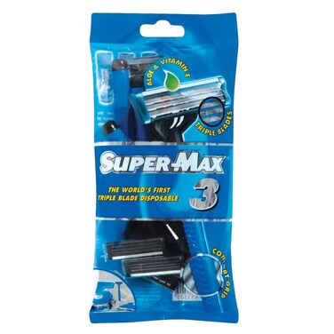 Supermax Triple Disposable Razor 5 Pieces