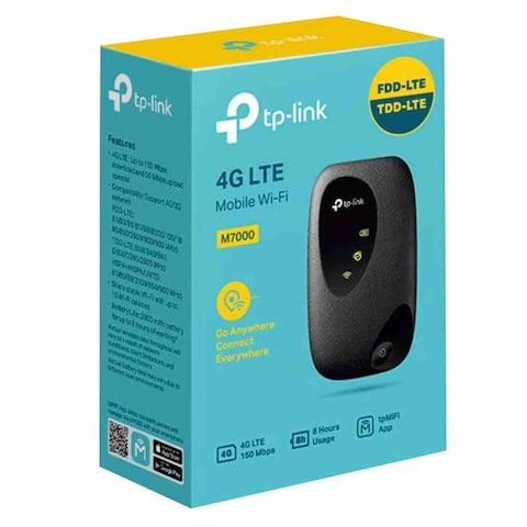 TP-Link 4G LTE Wi-Fi Router M7000 Black