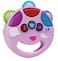 Baby Rattles with Light And Music Hand Bell for 12 + Month - Pink