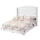 In House Maldives Velvet Bed Frame - King - 200x180 cm - White