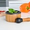 Adhoc Mo20 Crush Pestle &amp; Mortar, Cast Iron/Acacia Wood, Spice Grinder/Herb Grinder, (H)75mm X (D)130mm, Brown/Black
