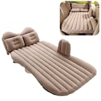 اشتري Generic-Yellow Portable Car Mattress Foldable Cushion Air Bed Inflatable Mattress Car Bed with Air-Pump Camping Travel Mattress في الامارات